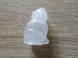 Kat zittend Bergkristal (#384)