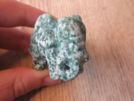 Olifant Green spotted stone/Boomagaat (#74)
