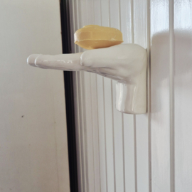 Boekensteun uit de Jaren 80 in de Vorm van een Hand