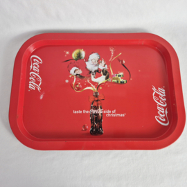 Vintage dienblad Coca Cola | Reclame dienblad | Kerstmis Coca Cola