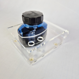 Vintage Fles Parker Quink Vulpeninkt in Acryl Houder