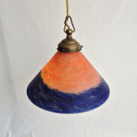 Pate de Verre Art Deco Hanglamp
