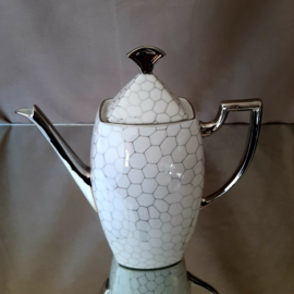Porcelaines Limoges theekan, porseleinen kan, Frans porselein
