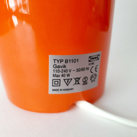 Ikea Gavik tafellamp oranje | Vintage Ikea lamp