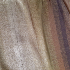 Vintage gordijnen, jaren 50 raambekleding groen, bruin. 210 cm x 285 cm