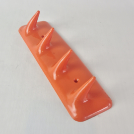 Jaren 70 Wandhaken Oranje Kunststof Haken