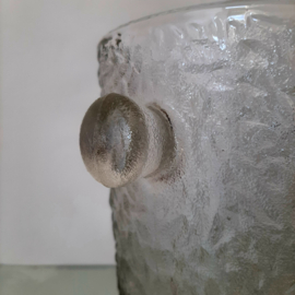 IJsemmer frosted glass | Vintage ijsemmer | Glazen wijnkoeler