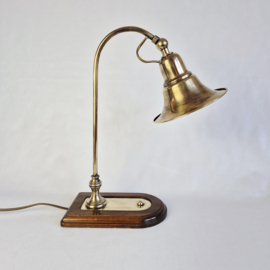 Vintage Messing bureaulamp