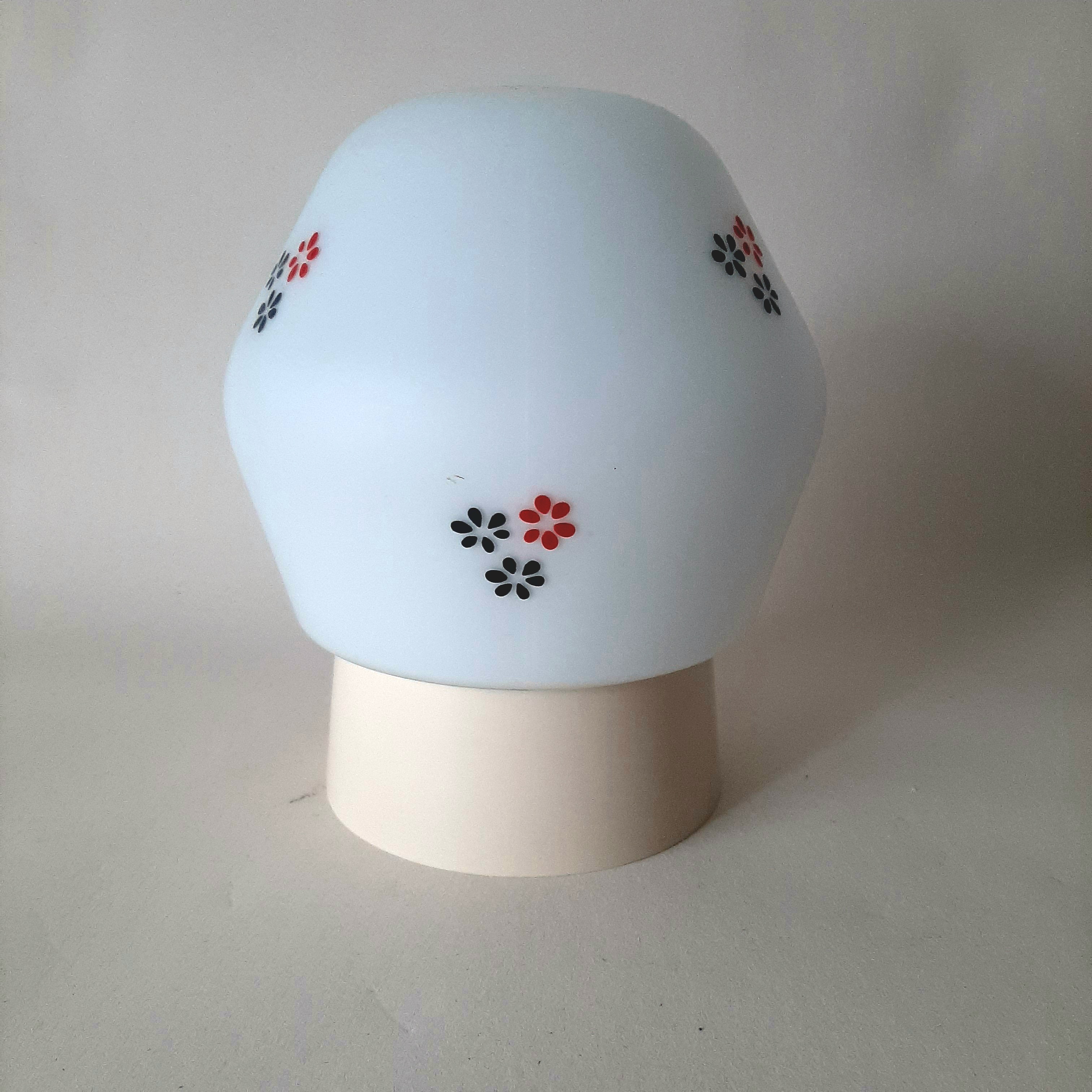 Philips schroefbol | Vintage plafondlamp met bloem decor | MCM