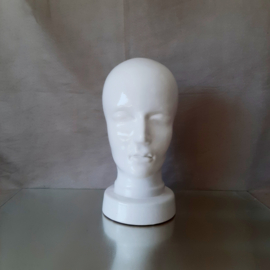Vintage mannequin hoofd, keramisch 70s mannequin, West Germany 701, w-germany