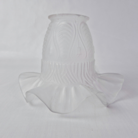 Jaren 50 lampenkap glas in Art Nouveau stijl