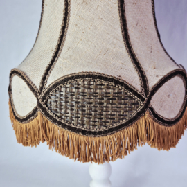 Vintage lampenkap met franjes