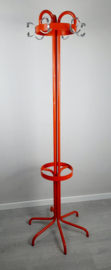 Vintage jaren 70 Brabantia kapstok | Oranje staande kapstok