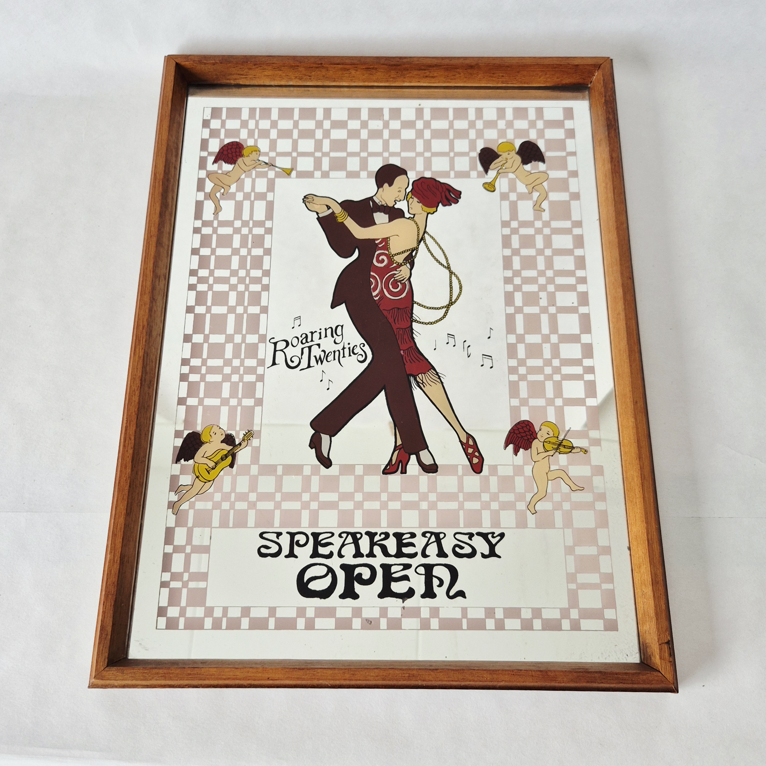 Vintage spiegel Speakeasy Open | Reclamebord | Roaring twenties | Charleston dans