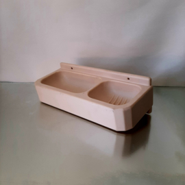 Art Deco bakelieten zeep houder | Zeepbak voor aan de wand
