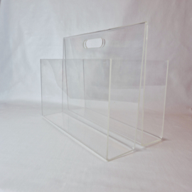 Vintage plexiglas lectuurbak