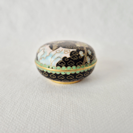 Cloisonné pillendoosje | Cloisonné doosje met Chinees design