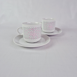 Vintage Eversberg West-Duitsland Kop en Schotel | Jaren 80 | Set van 2