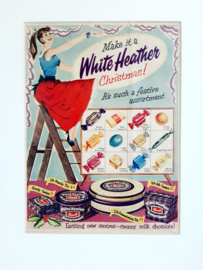 Originele advertentie White Heather uit 1956