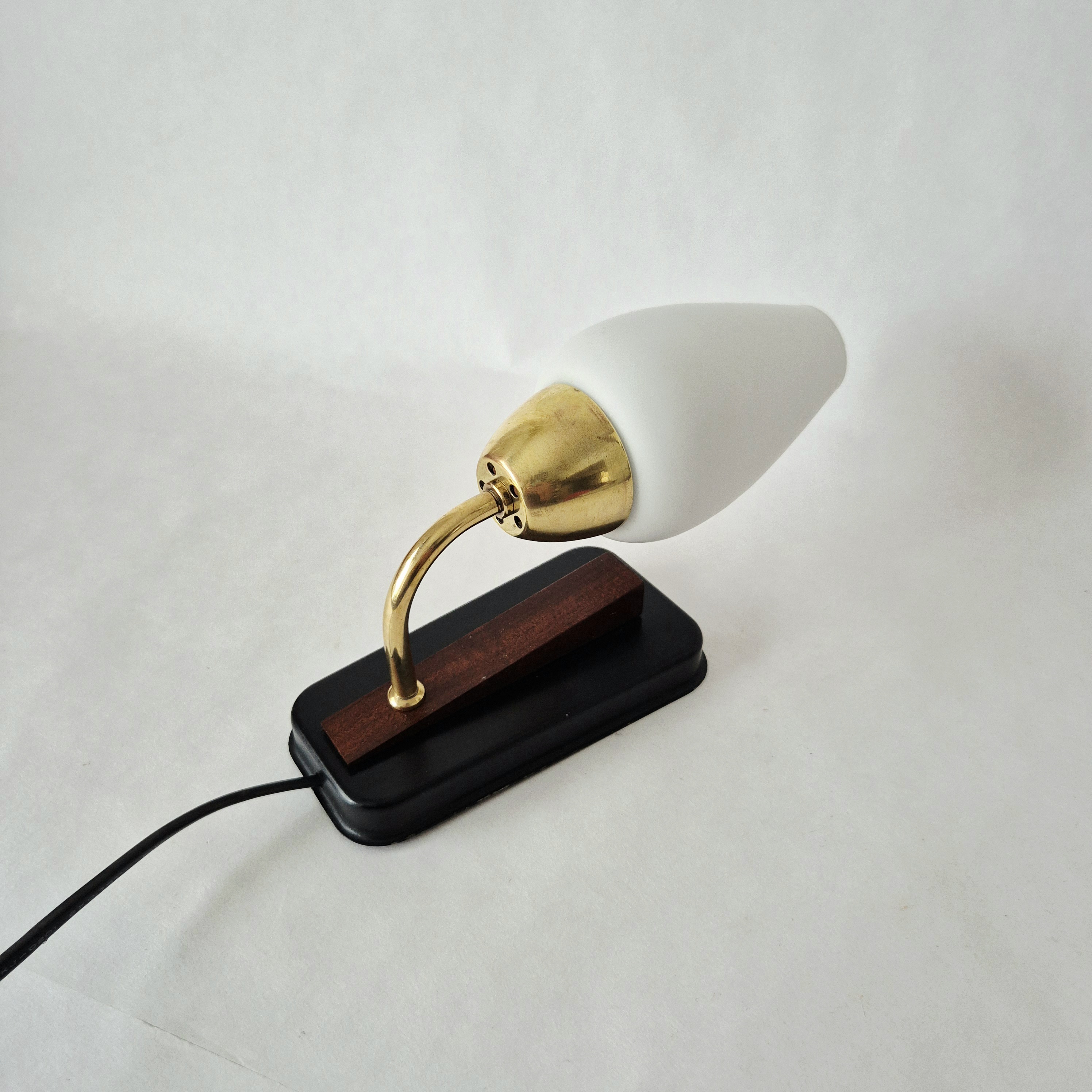 Wandlamp metaal zwart | Jaren 60 wandlampje