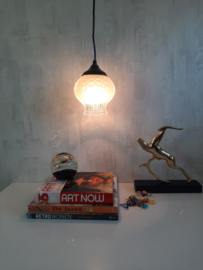 Vintage koperen beeld hert, gestileerd dier, art deco stijl