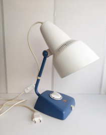 Vintage Philips tafellamp | Bureaulamp blauw
