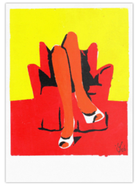 Retro Pop Art Ansichtkaarten Set van 4