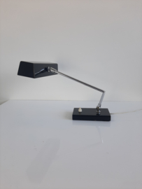 Vintage tafellamp, bureaulamp, leeslamp, jaren 70 lamp, HECA Edam Holland