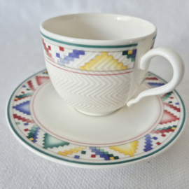 Villeroy en Boch Indian Look kop en schotel