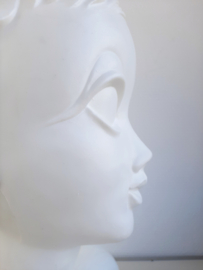 Vintage mannequin buste Twiggy | Witte Twiggy mannequin display