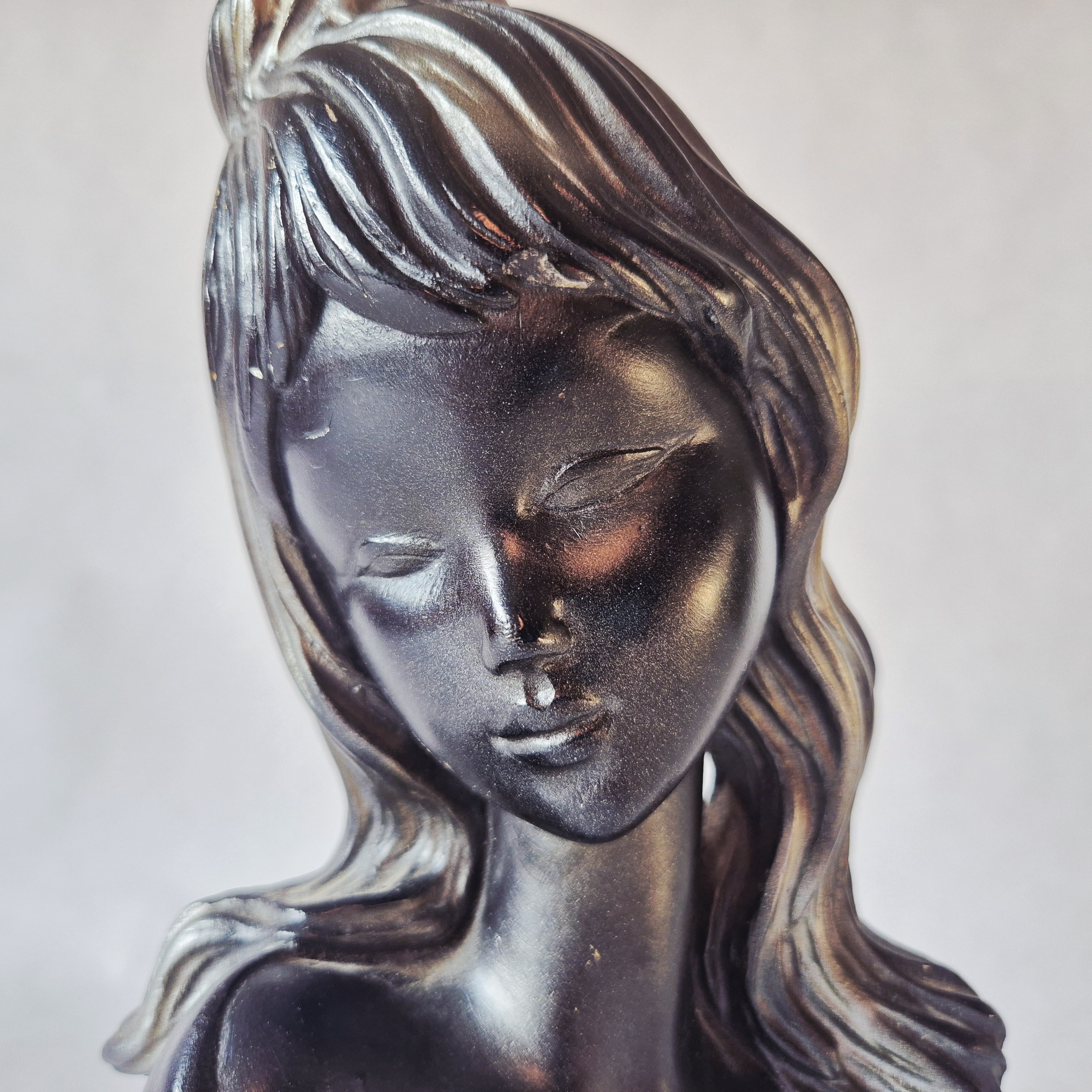 Jaren 50 wandsculptuur | Keramisch beeld portret | Wandhanger masker