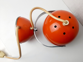 Vintage Space age | Jaren 70 oranje Eyeball | Tafellamp