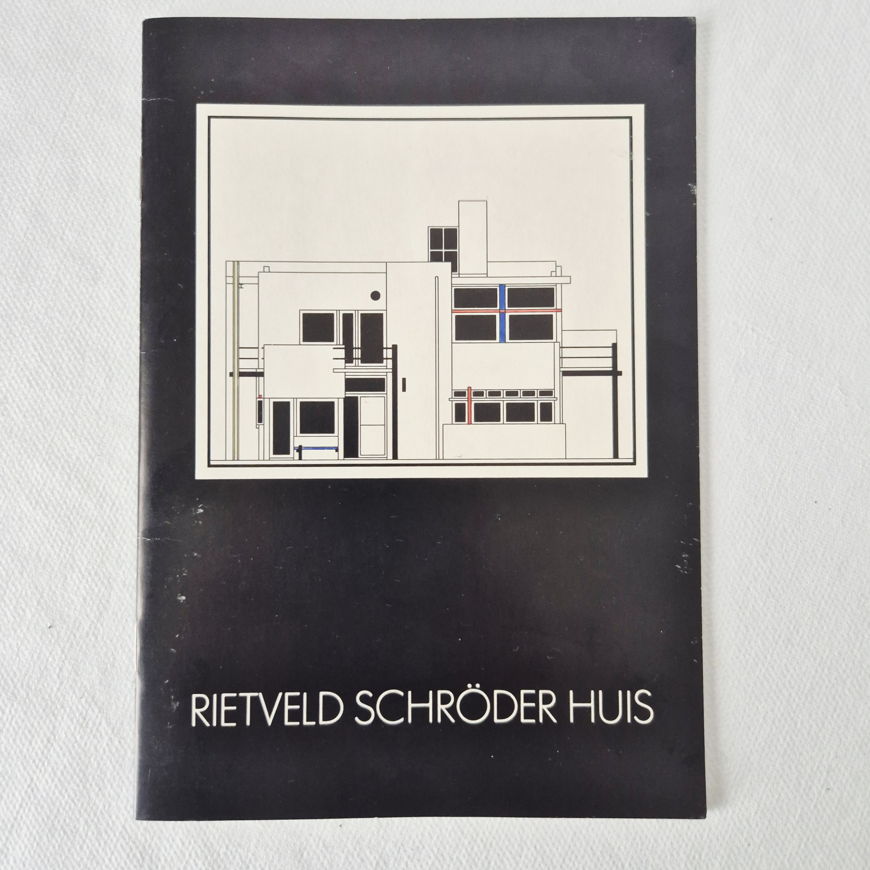 Rietveld Schröderhuis bouwplaat | Vintage bouwplaat Gerrit Rietveld | 1983