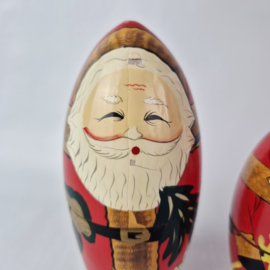 Vintage kerst matroesjka | Matroesjka kerstman