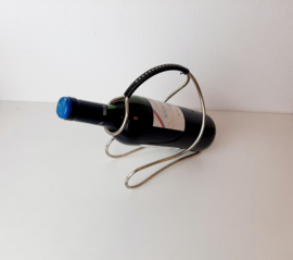 Vintage flessenhouder, wijnfleshouder, jaren 70