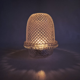Antieke fairy light | Samuel Clarke's Fairy Pyramid | Diamond point geperst glas EAPG