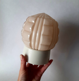 Thabur Art Deco plafondlamp in roze | Pastelroze schroefbol