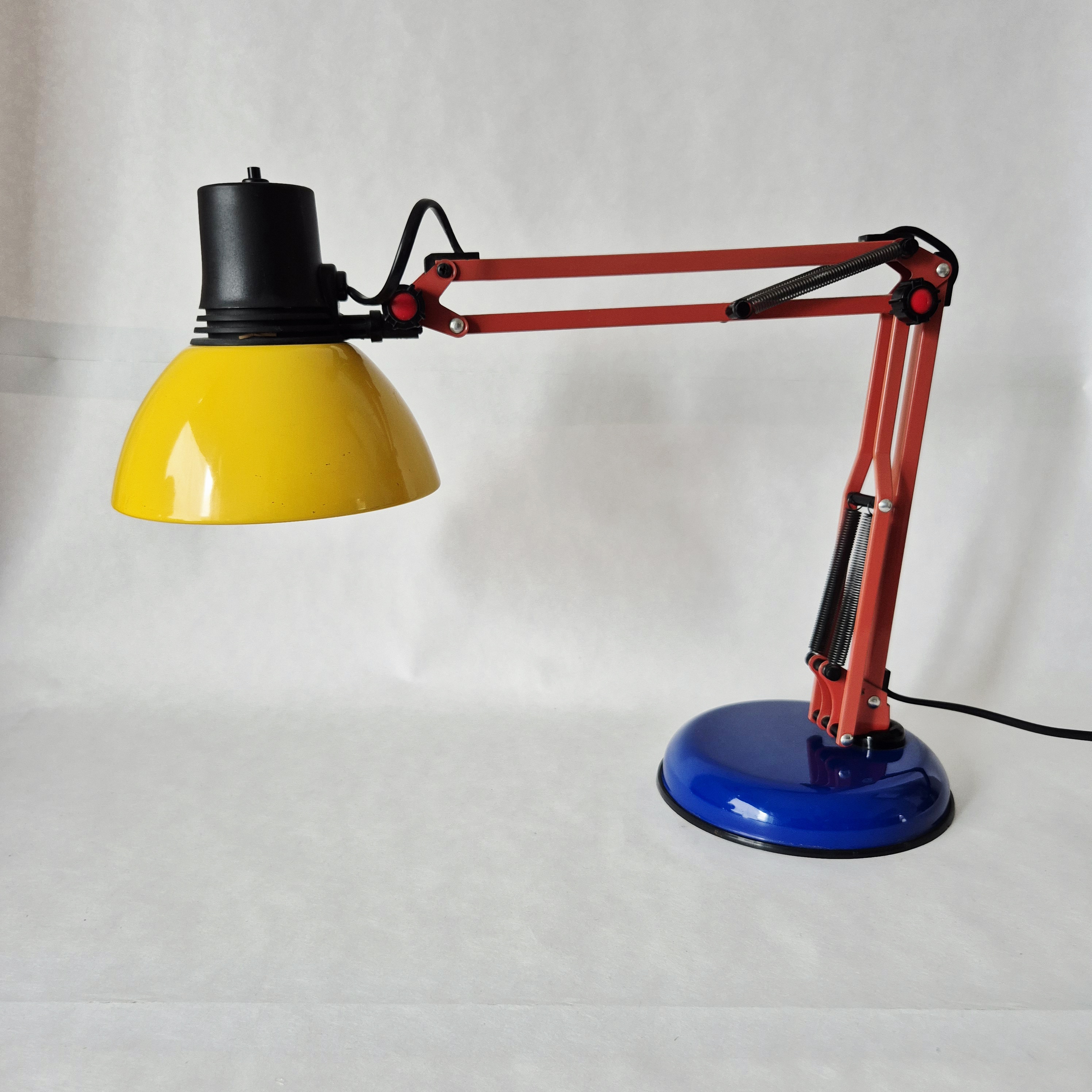 Memphis design bureaulamp | Vintage tafellamp uit de jaren 80