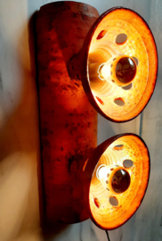 Brutalist keramische wandlamp uit de jaren 60 | Vintage lamp