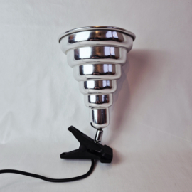 Stijlvolle aluminium klemlamp | Leeslamp in Art Deco stijl