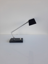 Vintage tafellamp, bureaulamp, leeslamp, jaren 70 lamp, HECA Edam Holland