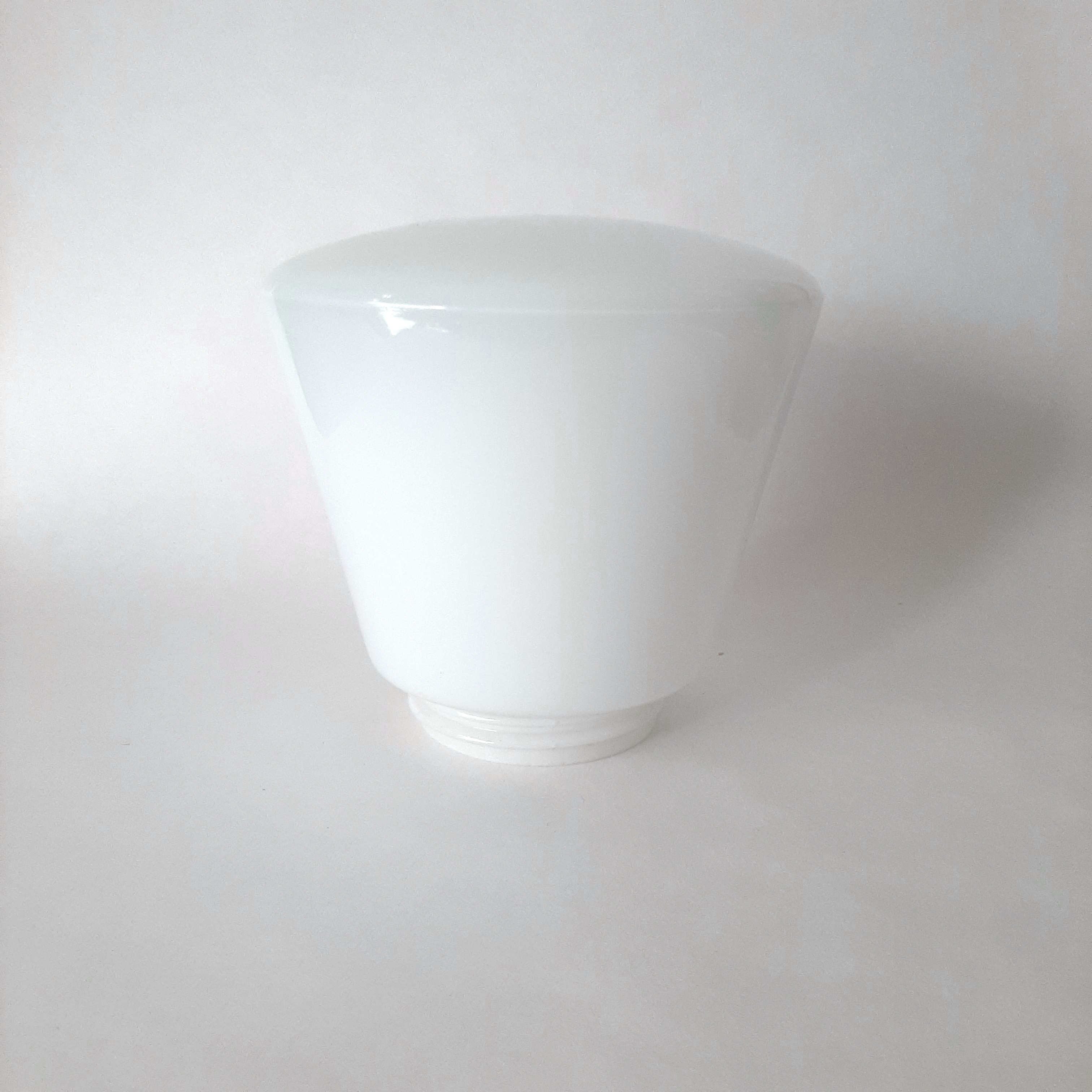 Jaren 30 lampenkap opalineglas | Art Deco glazen schroefbol | Lampenkap ter vervanging
