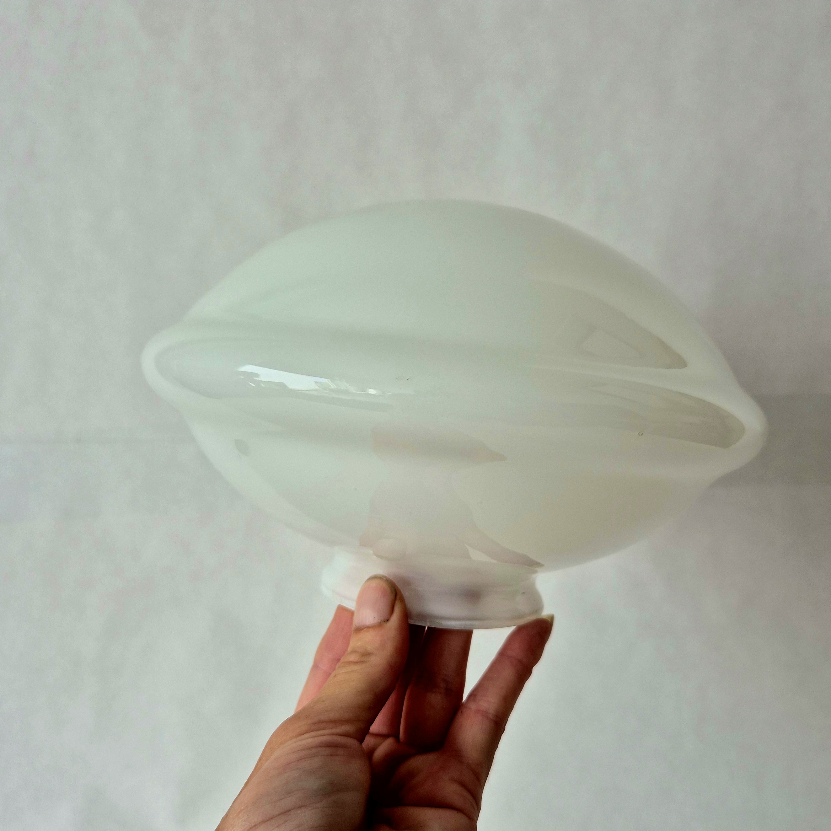 Jaren 30 lampenkap opalineglas | Art Deco glazen kap | Lampenkap ter vervanging | Giso glas Knoop grip 8