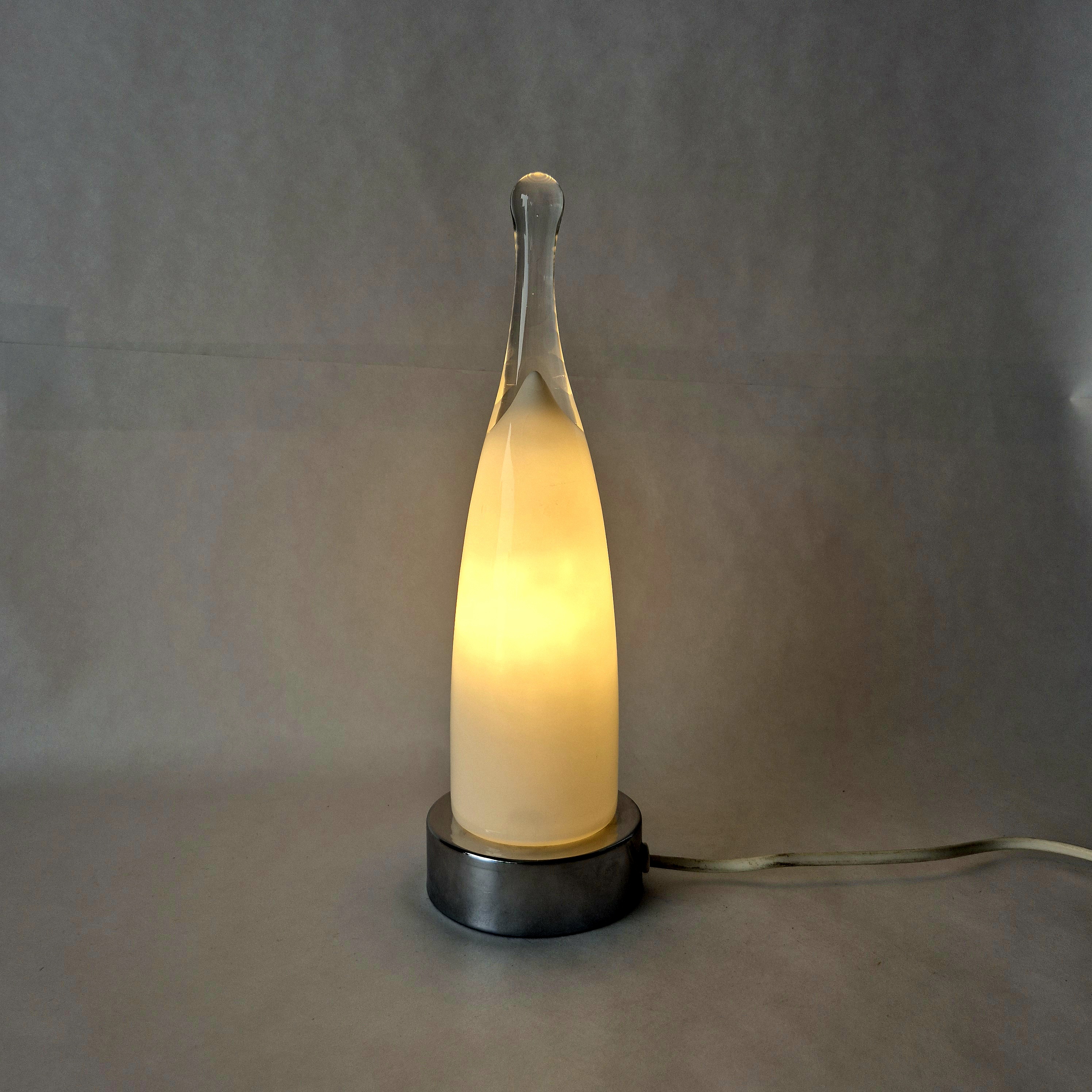 Jaren 90 Ikea tafellamp | Vintage glazen schemerlamp | Y2K lamp