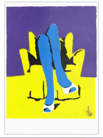 Retro Pop Art Ansichtkaarten Set van 4