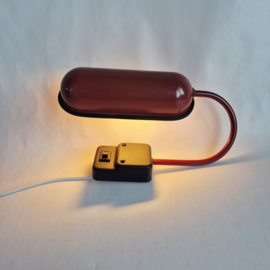 Vintage Rode Wandlamp | Leeslamp