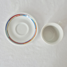 Set van 4 Arzberg Daily Rainbow kop met schotel