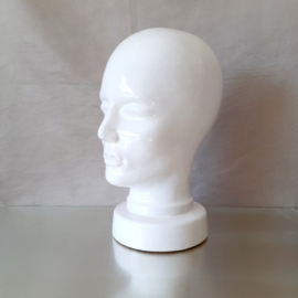 Vintage mannequin hoofd, keramisch 70s mannequin, West Germany 701, w-germany