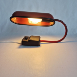 Vintage Rode Wandlamp | Leeslamp