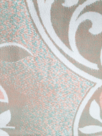 Vintage jaren 60 deken, wollen deken in pastelkleuren